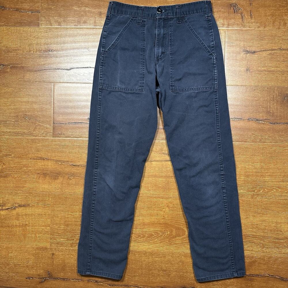 Vintage Stan Ray Pants Mens 28x28 Black Utility Workwear USA Made Fade Alt Retro